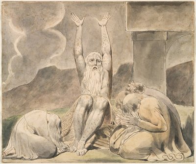 I sogni malvagi di Giobbe da William Blake